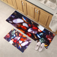 Zeesterren geplaveide print Flanellen matenset Waterdicht antislip tapijt