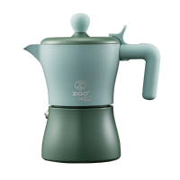 ZIGO Moca verwarmbaar aluminium koffiezetapparaat Draagbaar Italiaans koffiezetapparaat Espressokoffiekan Koffieketel Ko