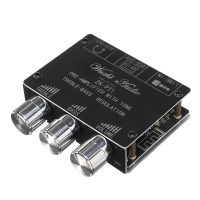 ZK PT1 bluetooth 5.0 Audio ontvanger Decoder Stereo Tone Board Volume Controller Treble Bass Tonale voorversterker Amp K