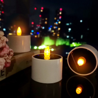 Zonne buitenlicht Tuinlicht Gesimuleerde kaarslamp Decoratief omgevingslicht Nachtlampje