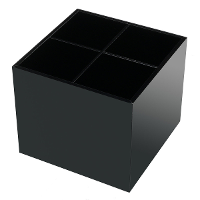 Zwart Acryl Kosmetische Organizer Lipstick Holder Box Make upborstel Display Stand Case