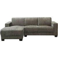 Bank Aberdeen met chaise longue links   Cremona   grijs   Leen Bakker