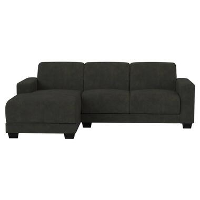 Bank Aberdeen met chaise longue links   Preston   antraciet   Leen Bakker