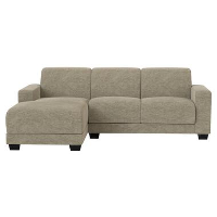 Bank Aberdeen met chaise longue links   Rebel   taupe   Leen Bakker