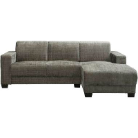 Bank Aberdeen met chaise longue rechts   Cremona   grijs   Leen Bakker