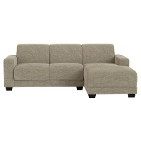 Bank Aberdeen met chaise longue rechts   Rebel   taupe   Leen Bakker