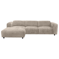 Hoekbank Eden links   beige   Leen Bakker