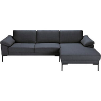 Bank Tom met chaise longue links   Basel   antraciet   Leen Bakker