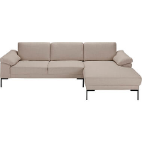 Bank Tom met chaise longue links   Basel   beige   Leen Bakker