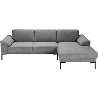 Bank Tom met chaise longue links   Monza   grijs   Leen Bakker