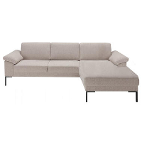 Bank Tom met chaise longue rechts   Monza   beige   Leen Bakker