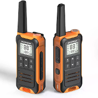 Baofeng BF F22 Loopradio 16 Kanalen PMR 446MHz Licentievrij LED Scherm VOXs Handsfree Langdistantcommunicatie Zonder Bat