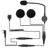 BAOFENG Robuuste Radio Helm Earpiece 2 PIN met Mic Microfoon PTT voor Baofeng BF F8HP Pro 888S UV5R 5RM UV 21R UV 32 Ken