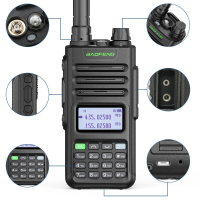 BaoFeng UV 13 PRO V1 10W Krachtige Dual Band Portofoon met Type C Oplader, Bereik van 16KM, UV13 Pro Transceiver Ham Twe