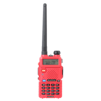 Baofeng Uv 5r Red 136 174/400 480mhz Dual Band Uhf/vhf Walkie Talkie