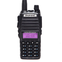 Baofeng UV 82 8W 10KM Tri Power Modes Dual PTT Walkie Talkie Draagbare VHF UHF Tweewegradio Ham