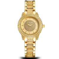 Baosaili Fashion Women Watch Luxury Ladies Rhinestones Alloy Quartz Wrist Watch