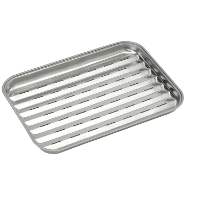 Barbecook BBC herbruikbare grillpan uit rvs 34,5x2 grillschaal