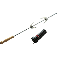 Barbecook Universeel draaispit met motor voor houtskoolbarbecues rotisserie