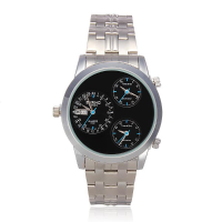 Bariho Men Quartz Calendar Stianless Steel Three Dial Fashion Watch