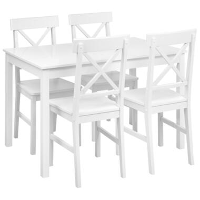BARLEE   Eetkamerset   Wit   MDF
