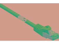Basetech BT 1715440 RJ45 Netwerk Aansluitkabel CAT 6A S/FTP 20 m Groen Snagless, Vlambestendig
