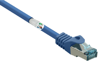 Basetech BT 1715474 RJ45 Netwerk Aansluitkabel CAT 6A S/FTP 10 m Blauw Snagless, Vlambestendig