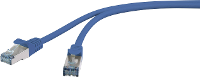 Basetech BT 1715476 RJ45 Netwerk Aansluitkabel CAT 6A S/FTP 3 m Blauw Snagless, Vlambestendig