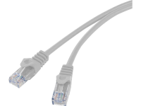 Basetech BT 1717478 RJ45 Netwerk Aansluitkabel CAT 5e U/UTP 3 m Grijs Snagless