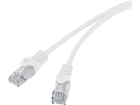 Basetech BT 1717496 RJ45 Netwerk Aansluitkabel CAT 5e U/UTP 0.15 M Wit Snagless