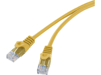 Basetech BT 1717507 RJ45 Netwerk Aansluitkabel CAT 5e U/UTP 0.5 M Geel Snagless