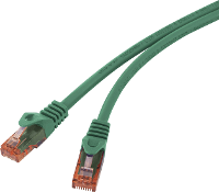 Basetech BT 1719383 RJ45 Netwerk Aansluitkabel CAT 6 U/UTP 0.5 M Groen Snagless, Halogeenvrij