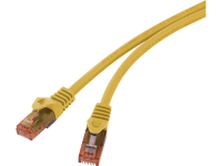 Basetech BT 1719392 RJ45 Netwerk Aansluitkabel CAT 6 U/UTP 2 m Geel Snagless, Halogeenvrij