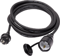 Basetech Bt 1783396 Stroom Verlengkabel 16 A Zwart 3 M