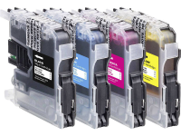 Basetech Inkt vervangt Brother LC 123 Compatibel Combipack Zwart, Cyaan, Magenta, Geel BTB41 1525,0050 126