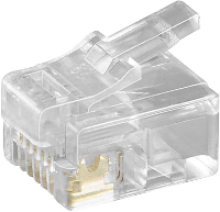 Basetech Modulaire stekker set Stekker, recht Transparant BT 1900624 5 stuk(s)