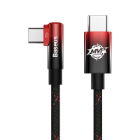 Baseus 100W Type C naar Type C Kabel PD Snel Opladen Gegevensoverdracht PC+Dicht geweven Nylon Kernlijn 1M Lang voor Hua