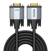Baseus 15 pins 1080P HD Mannelijk naar VGA naar VGA adapterkabel voor projector Monitor Computer PC TV VGA