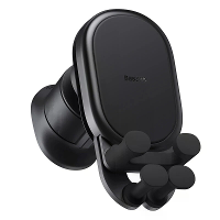 Baseus 15W Draadloze Auto Oplader Telefoonhouder met Vaste Zwaartekrachtbevestiging en 360° Rotatie