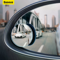 Baseus 2 stuks Auto Spiegel HD Bolle Spiegel Dode Hoek Auto Achteruitkijkspiegel 360 Graden Breedbeeld Parkeer Spiegels
