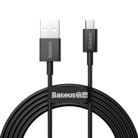 Baseus 2A Sperior serie Micro USB snellaadgegevenskabel voor mobiele telefoon Power Bank Tablet Desktop ventilator