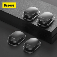 Baseus 4Pcs Autohaken Organizer Opberghanger voor USB kabel Hoofdtelefoon Sleutelopslag Auto klevende haakjes