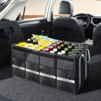 Baseus 60L Autokofferbak Opbergdoos Tas Waterproof Groot Capaciteit Opvouwbaar Ontwerp 600D Zwart