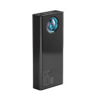 Baseus 65W USB PD 30000mAh Powerbank PD QC3.0 FCP SCP Snelladen Externe Batterijlader 3 Ingangen & 5 Uitgangen met 100W