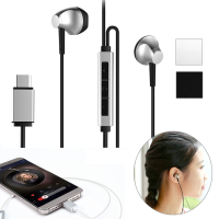 Baseus B51 Metal Usb Type C Stereo Earphone Line Control Digital Music Headphone With Mic