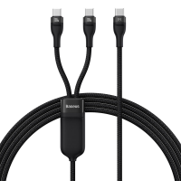 Basis Flash serie II 100W Type C naar C+C kabel Snel opladen Datatransmissie Vertind koperen kernlijn 1,5M lang voor Hua