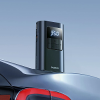 BASEUS BS CG034 Bedrade en Draadloze 2 in 1 Bandenpomp 75W LCD Scherm Auto Bandenpomp 2000mAh Powerbank
