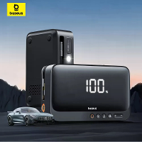 Baseus BS CH013 4 in 1 Auto Jump Starter 600A Piek Accu Booster 150psi Luchtcompressor Powerbank LED display