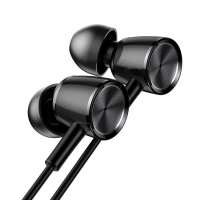 Baseus Encok H07 Hi Res Audio 3.5M Jack Earphone Metal Cd Stripes Stereo Bass In Ear Headphone