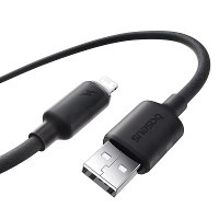 Baseus Foamed Siliconen Serie 2.4A USB A naar iP Kabel Snelle Oplading Gegevensoverdracht Koper Kern Lijn 1M/2M Lang voo